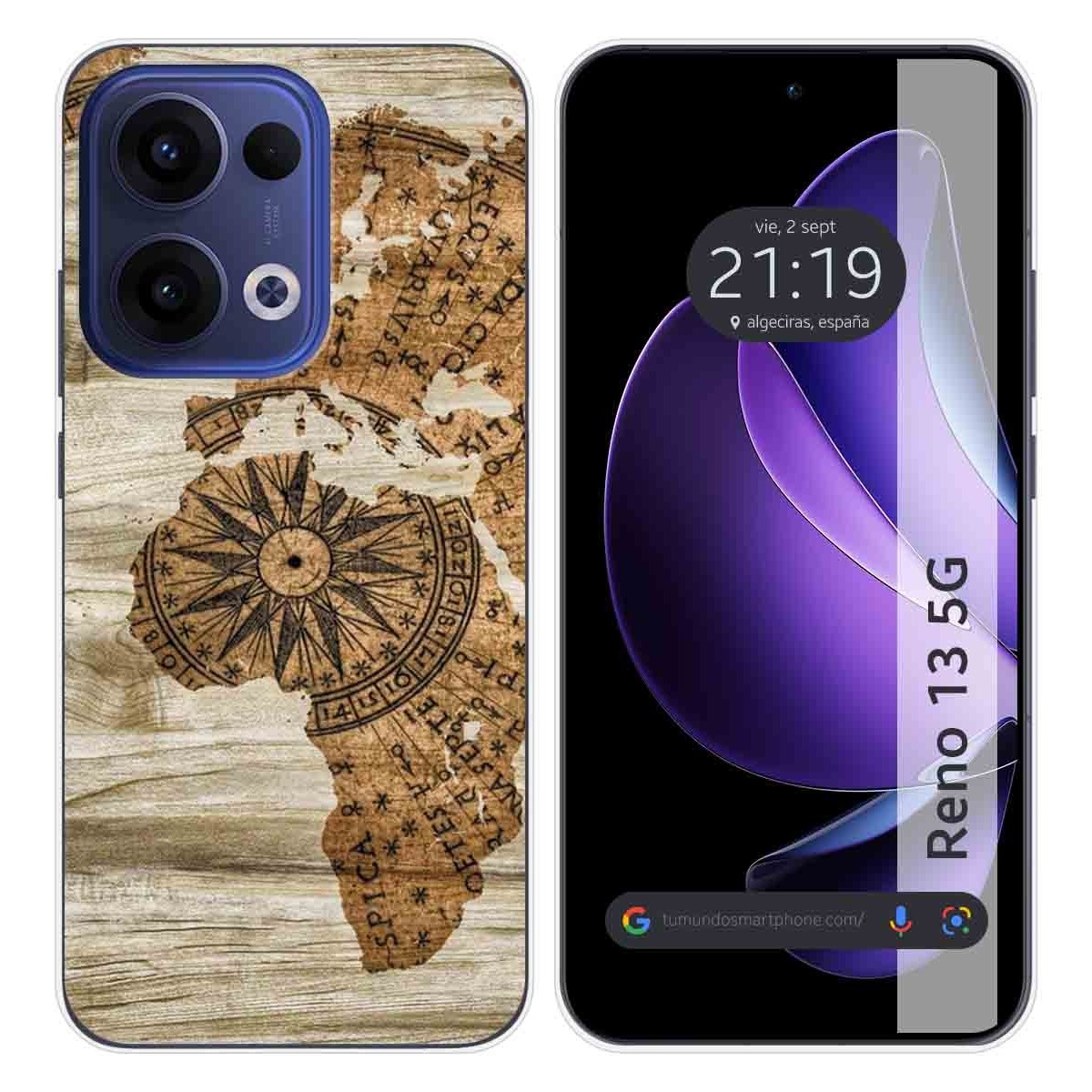 Funda Silicona para Oppo Reno 13 5G diseño Madera 07 Dibujos