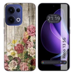 Funda Silicona para Oppo Reno 13 5G diseño Madera 08 Dibujos