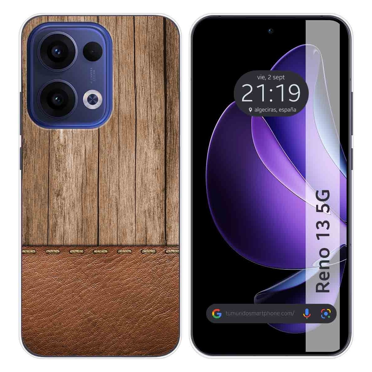 Funda Silicona para Oppo Reno 13 5G diseño Madera 09 Dibujos