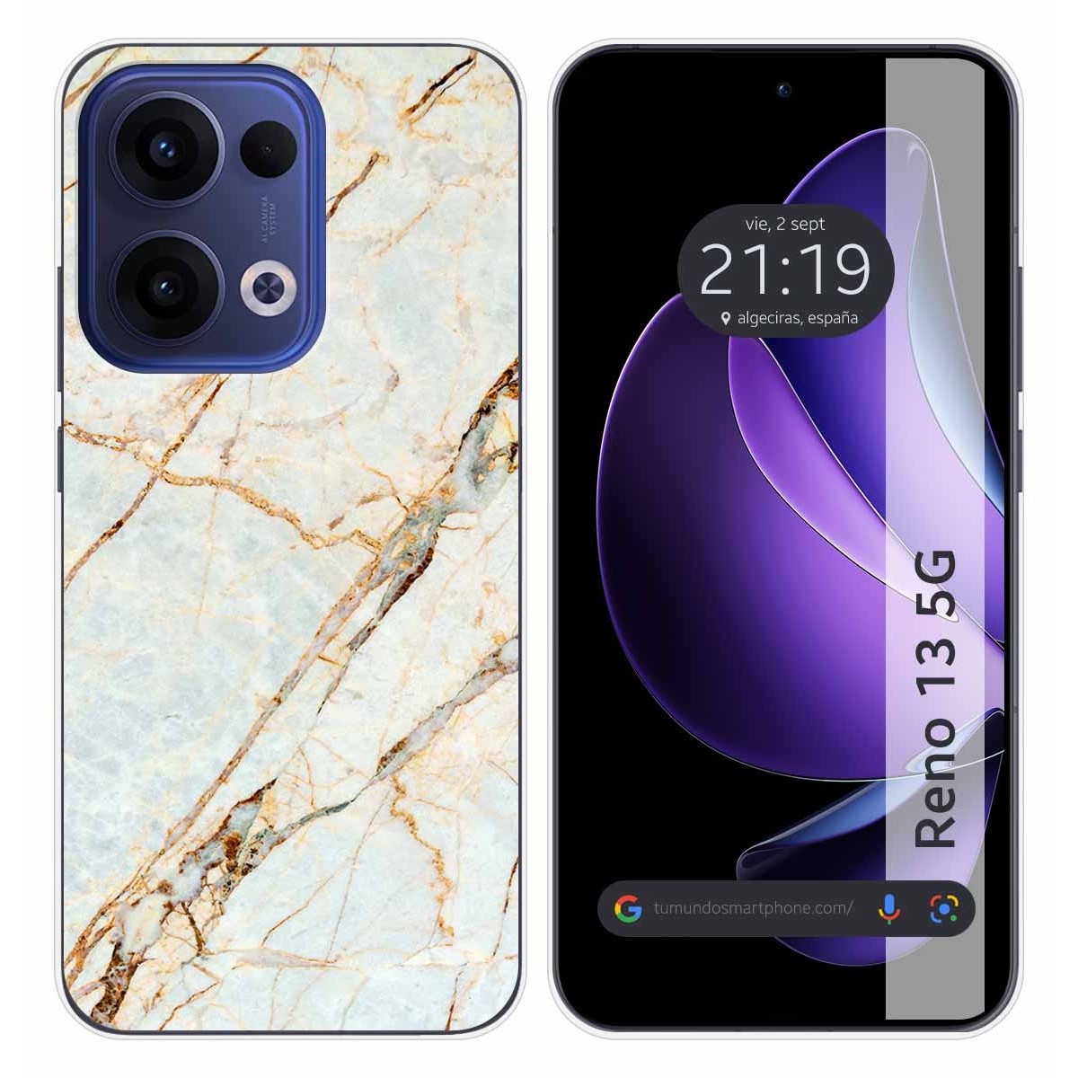 Funda Silicona para Oppo Reno 13 5G diseño Mármol 13 Dibujos