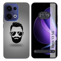 Funda Silicona para Oppo Reno 13 5G diseño Barba Dibujos