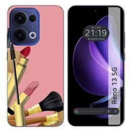 Funda Silicona para Oppo Reno 13 5G diseño Brochas Dibujos