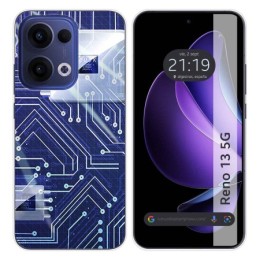 Funda Silicona para Oppo Reno 13 5G diseño Circuito Dibujos