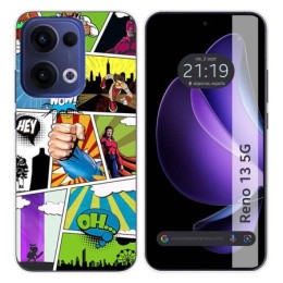 Funda Silicona para Oppo Reno 13 5G diseño Comic Dibujos