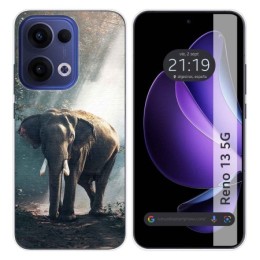 Funda Silicona para Oppo Reno 13 5G diseño Elefante Dibujos