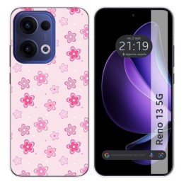 Funda Silicona para Oppo Reno 13 5G diseño Flores Dibujos