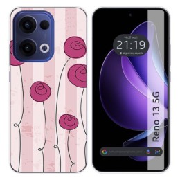 Funda Silicona para Oppo Reno 13 5G diseño Flores Vintage Dibujos