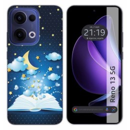 Funda Silicona para Oppo Reno 13 5G diseño Libro Cuentos Dibujos