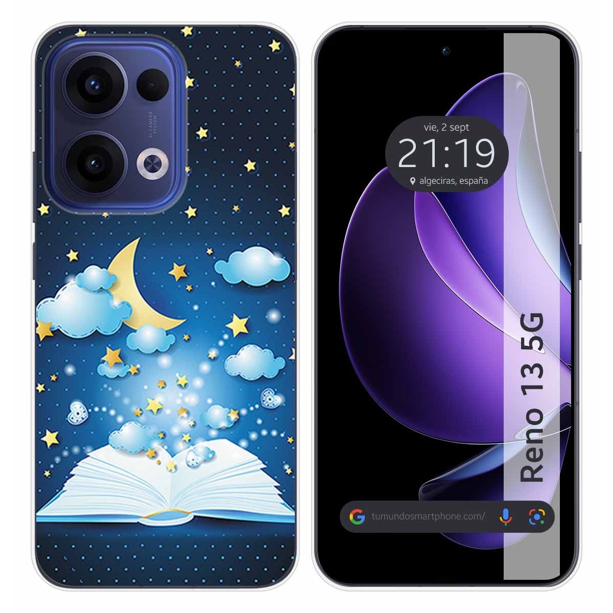 Funda Silicona para Oppo Reno 13 5G diseño Libro Cuentos Dibujos