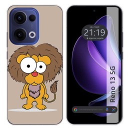 Funda Silicona para Oppo Reno 13 5G diseño Leon Dibujos