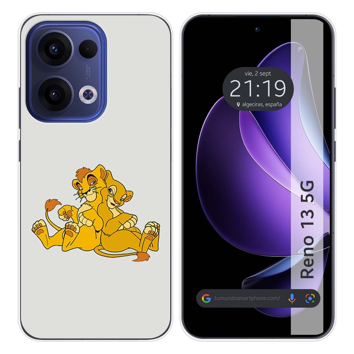Funda Silicona para Oppo Reno 13 5G diseño Leones Dibujos