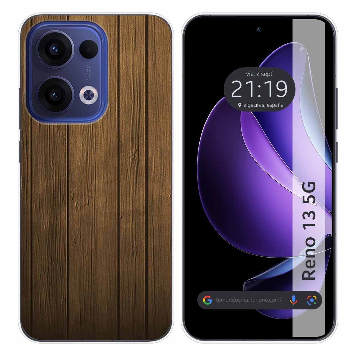 Funda Silicona para Oppo Reno 13 5G diseño Madera Dibujos