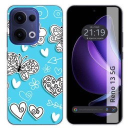 Funda Silicona para Oppo Reno 13 5G diseño Mariposas Dibujos