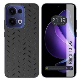 Funda Silicona para Oppo Reno 13 5G diseño Metal Dibujos