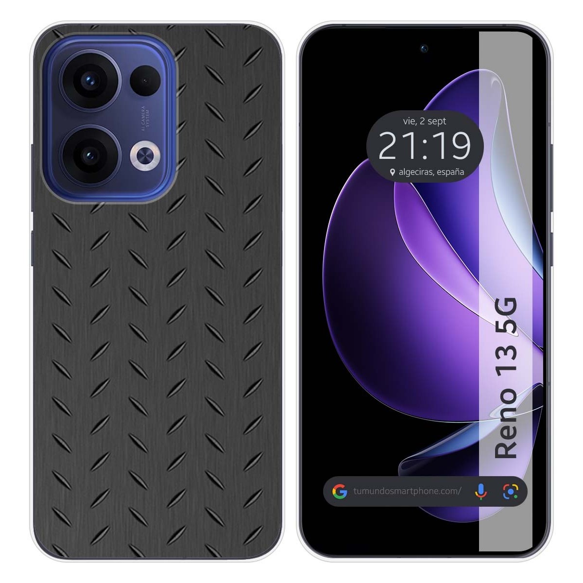 Funda Silicona para Oppo Reno 13 5G diseño Metal Dibujos