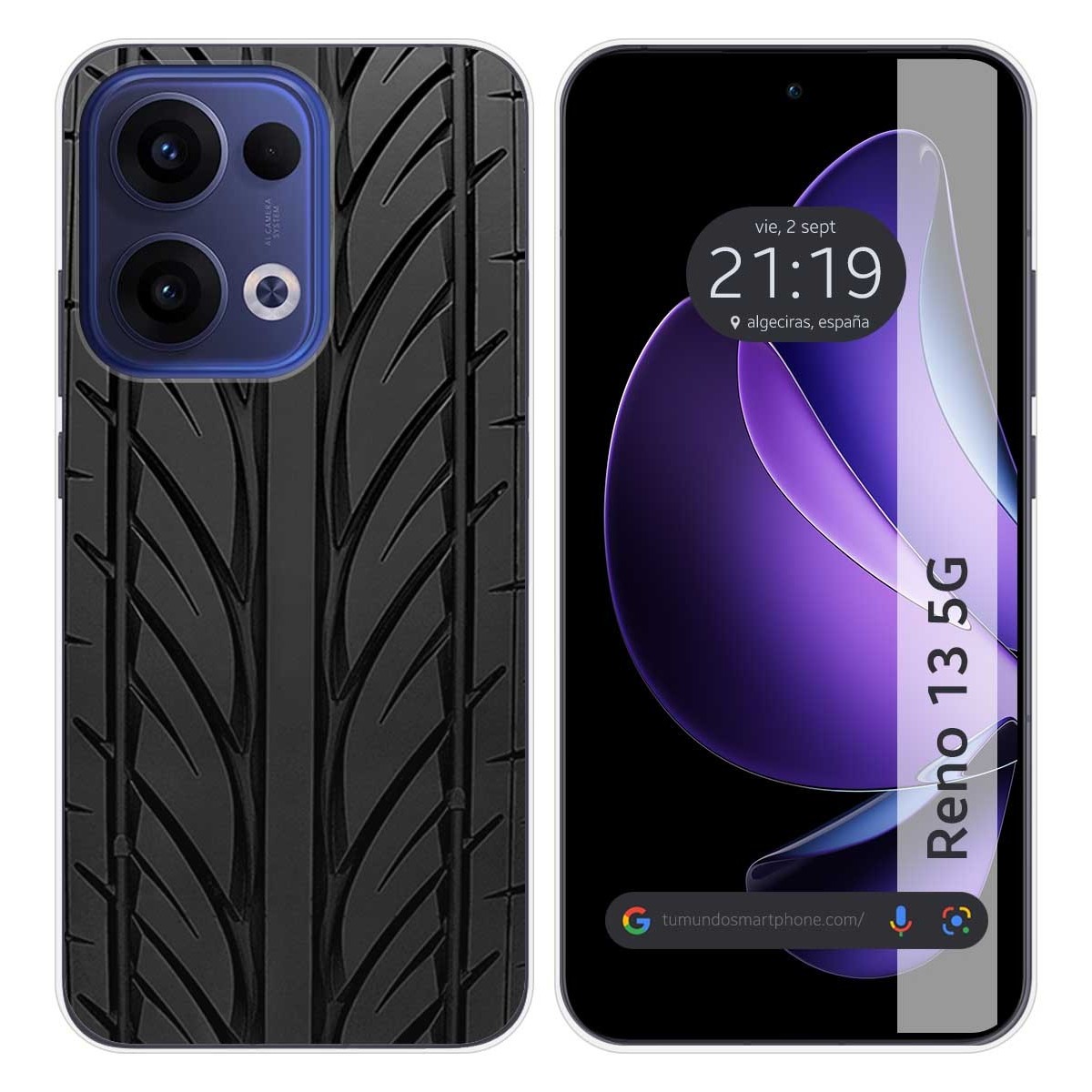 Funda Silicona para Oppo Reno 13 5G diseño Neumatico Dibujos