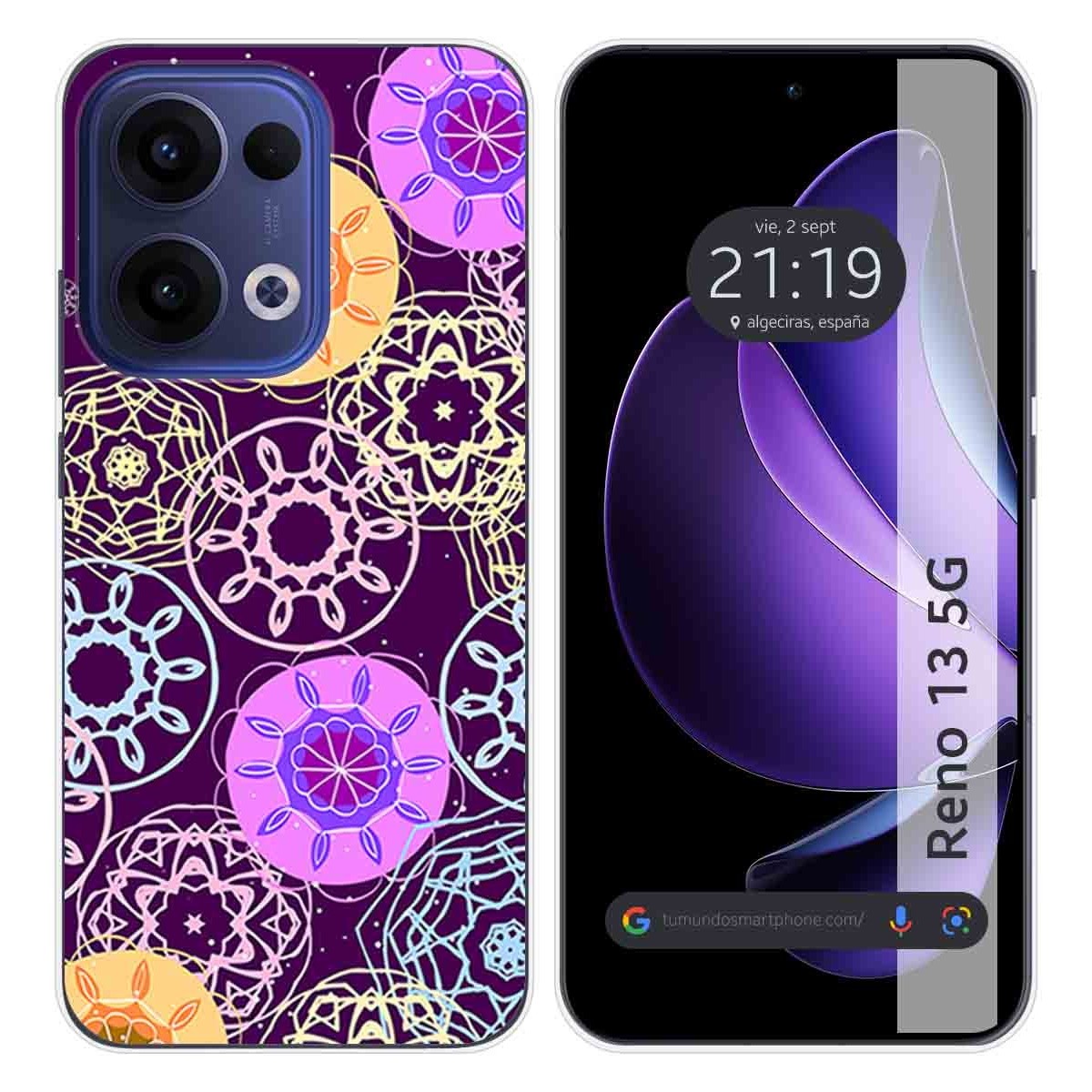 Funda Silicona para Oppo Reno 13 5G diseño Radial Dibujos