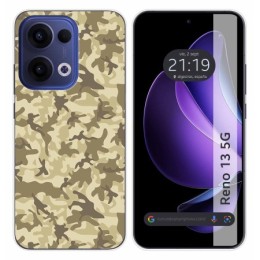 Funda Silicona para Oppo Reno 13 5G diseño Sand Camuflaje Dibujos
