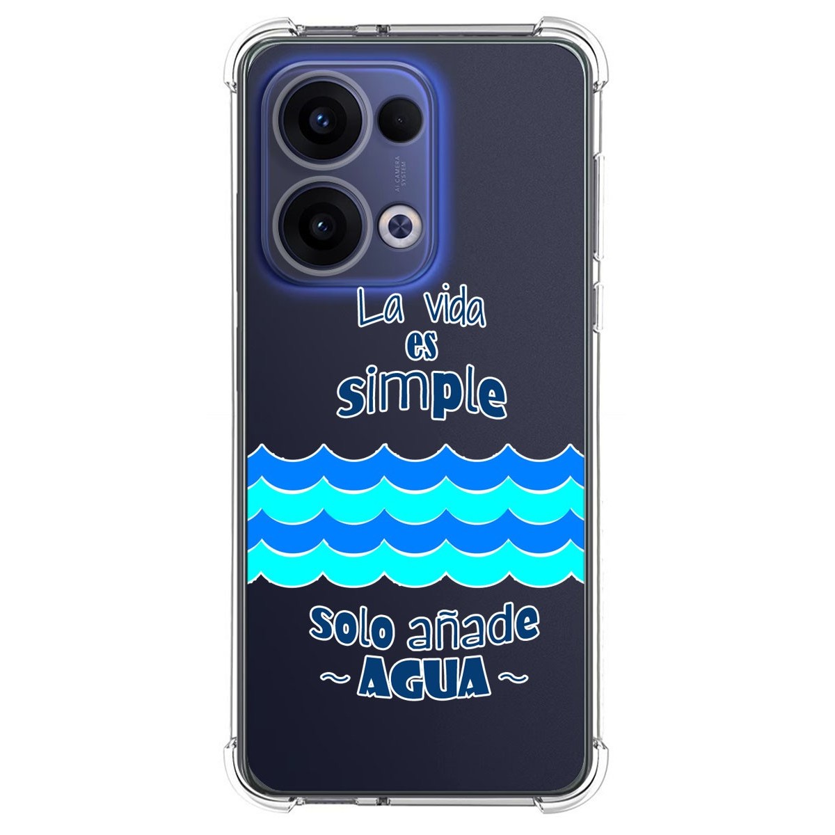Funda Silicona Antigolpes para Oppo Reno 13 5G diseño Agua Dibujos