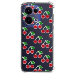 Funda Silicona Antigolpes para Oppo Reno 13 5G diseño Cerezas Dibujos