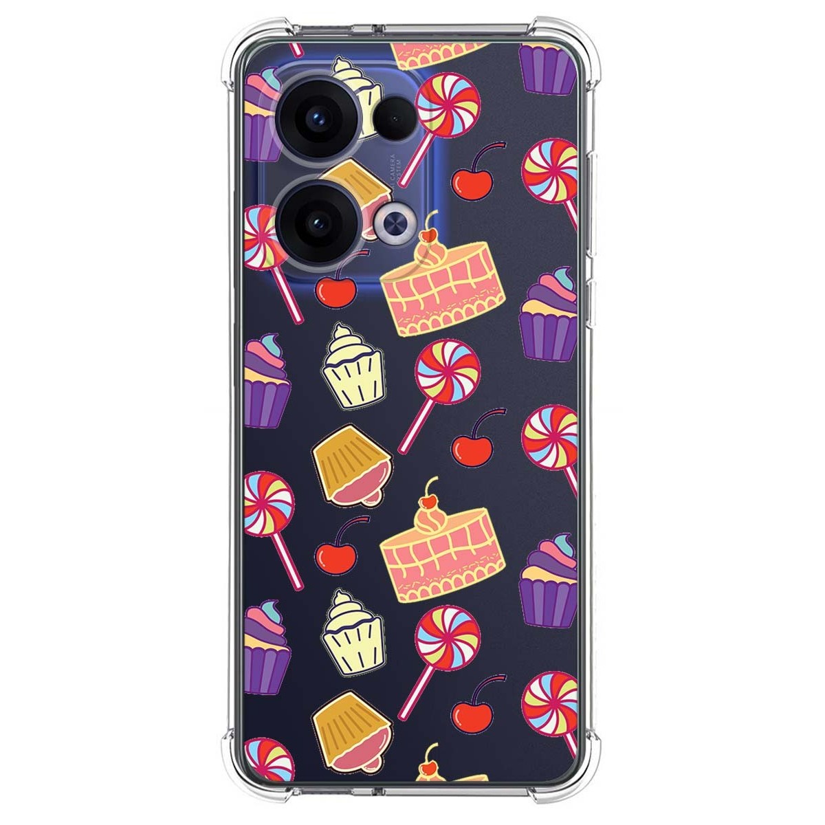 Funda Silicona Antigolpes para Oppo Reno 13 5G diseño Dulces 01 Dibujos
