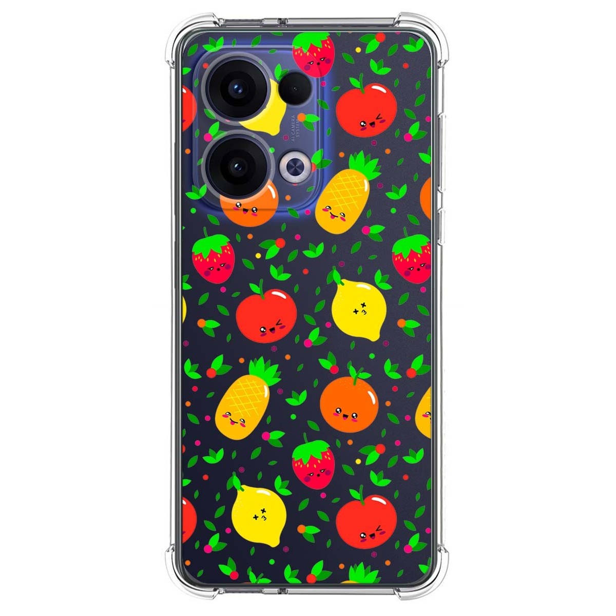 Funda Silicona Antigolpes para Oppo Reno 13 5G diseño Frutas 01 Dibujos