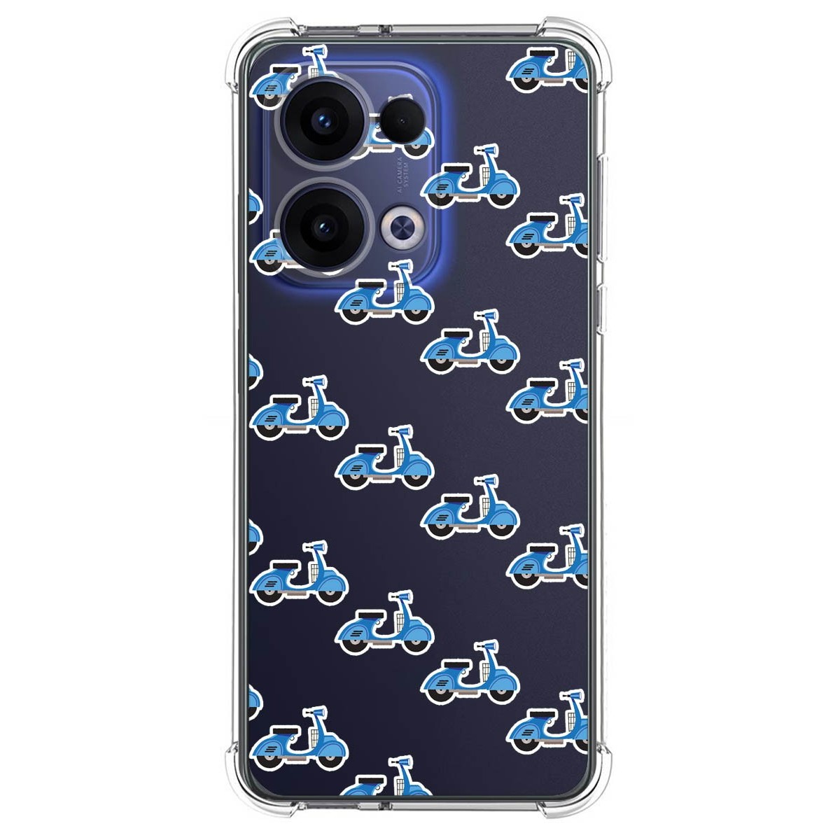 Funda Silicona Antigolpes para Oppo Reno 13 5G diseño Scooter Dibujos