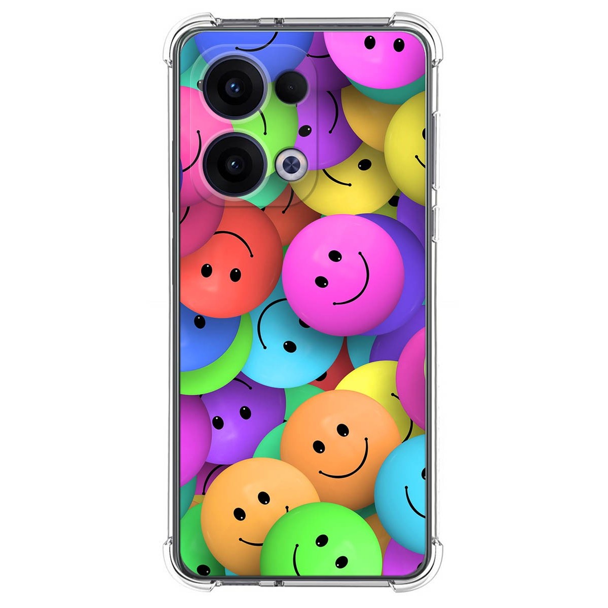 Funda Silicona Antigolpes para Oppo Reno 13 5G diseño Smile Dibujos