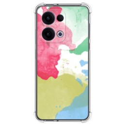 Funda Silicona Antigolpes para Oppo Reno 13 5G diseño Acuarela 02 Dibujos