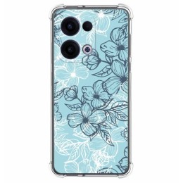Funda Silicona Antigolpes para Oppo Reno 13 5G diseño Flores 03 Dibujos