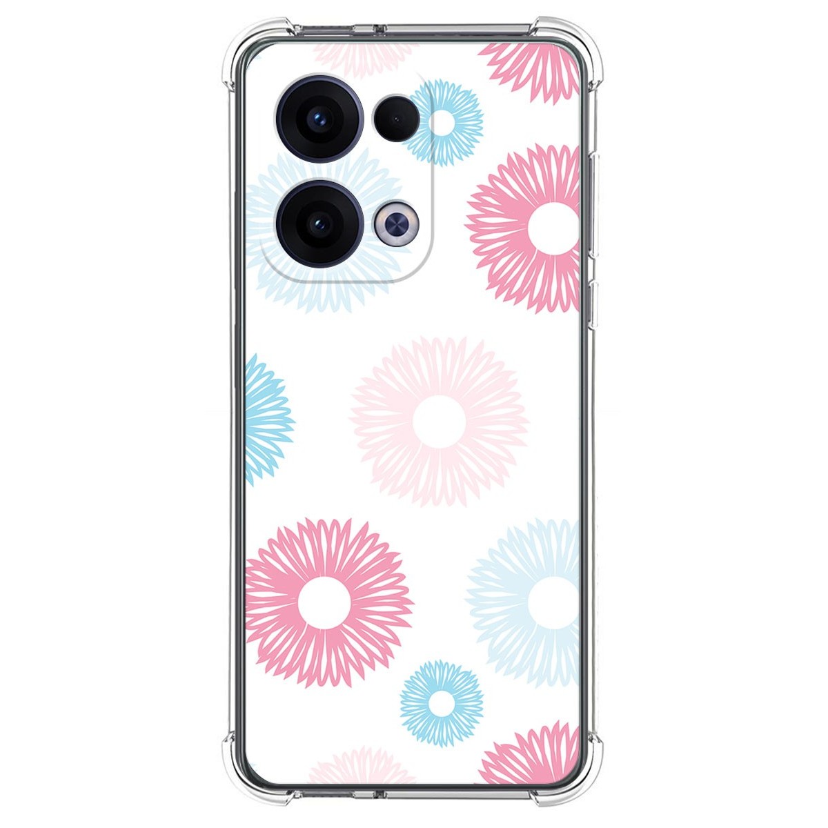 Funda Silicona Antigolpes para Oppo Reno 13 5G diseño Flores 06 Dibujos