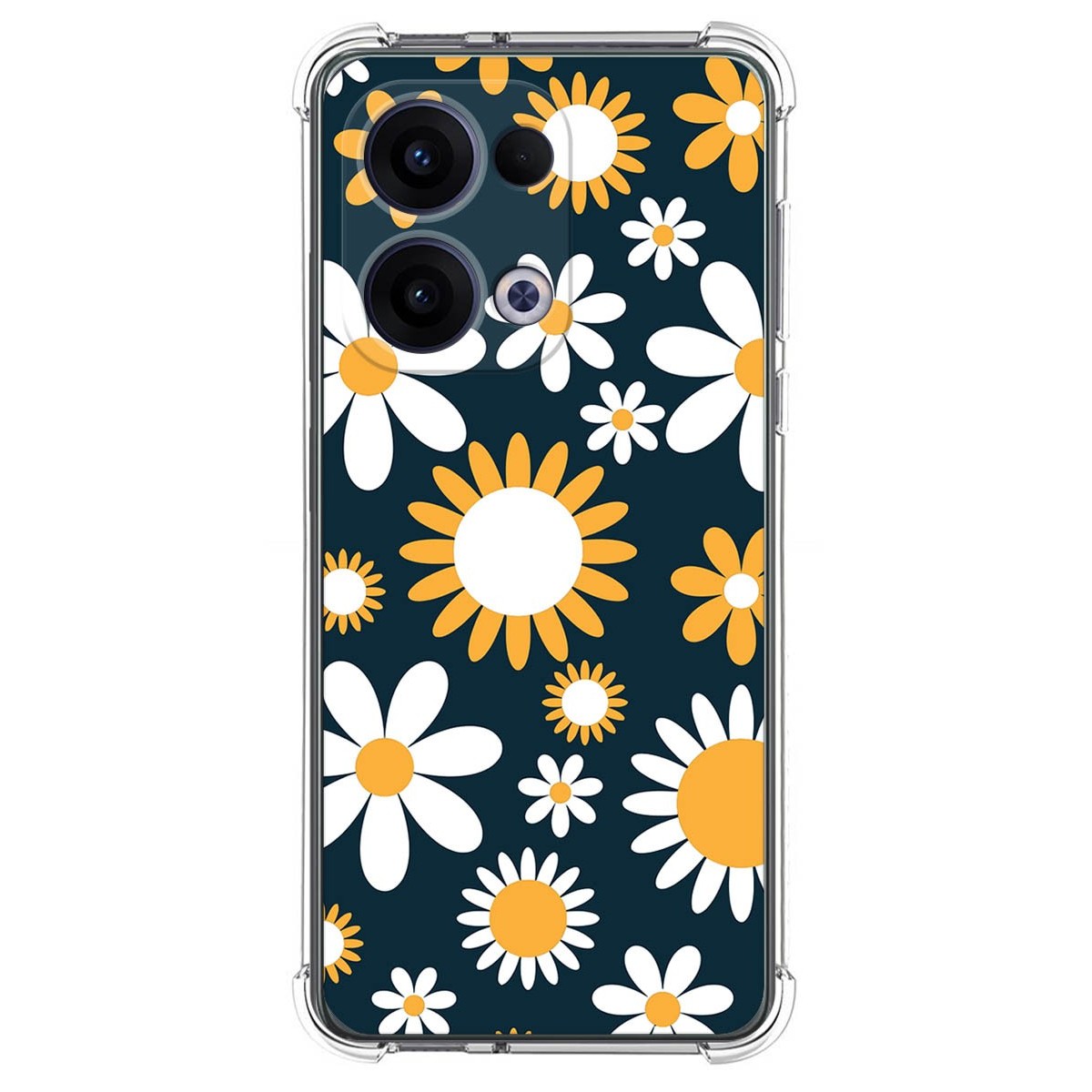 Funda Silicona Antigolpes para Oppo Reno 13 5G diseño Flores 08 Dibujos