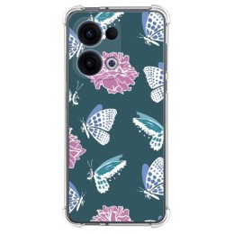 Funda Silicona Antigolpes para Oppo Reno 13 5G diseño Flores 10 Dibujos
