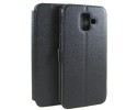 Funda Soporte Piel Negra para Samsung Galaxy A6 (2018) Flip Libro