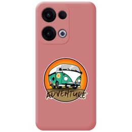 Funda Silicona Líquida Rosa para Oppo Reno 13 5G diseño Adventure Dibujos