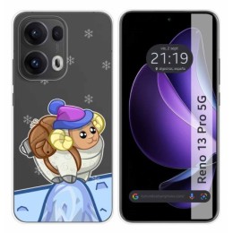 Funda Silicona Transparente para Oppo Reno 13 Pro 5G diseño Cabra Dibujos