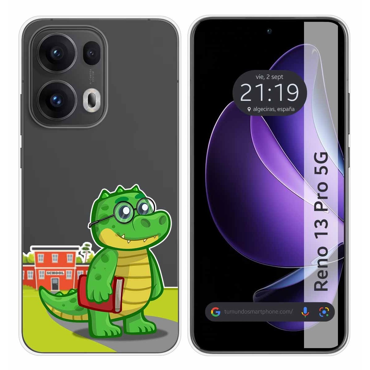 Funda Silicona Transparente para Oppo Reno 13 Pro 5G diseño Coco Dibujos