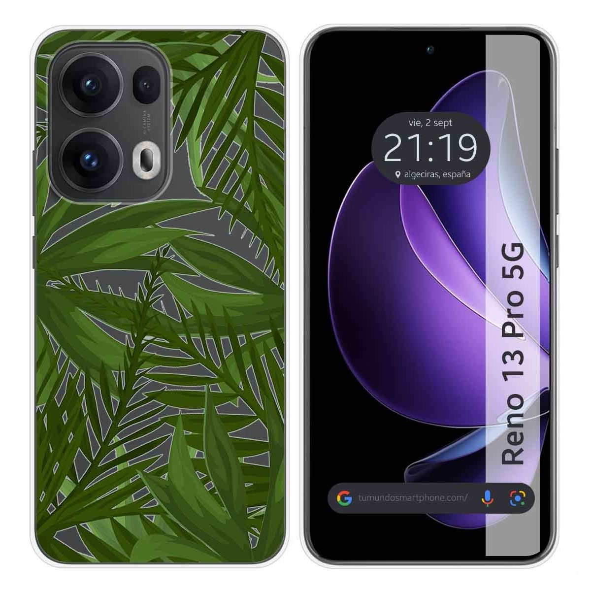 Funda Silicona Transparente para Oppo Reno 13 Pro 5G diseño Jungla Dibujos