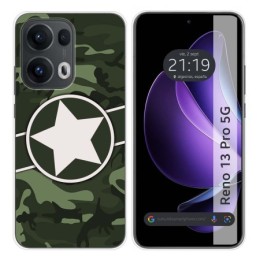 Funda Silicona para Oppo Reno 13 Pro 5G diseño Camuflaje 01 Dibujos