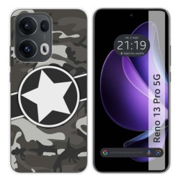 Funda Silicona para Oppo Reno 13 Pro 5G diseño Camuflaje 02 Dibujos