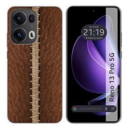 Funda Silicona para Oppo Reno 13 Pro 5G diseño Cuero 01 Dibujos