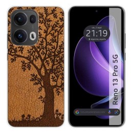 Funda Silicona para Oppo Reno 13 Pro 5G diseño Cuero 03 Dibujos