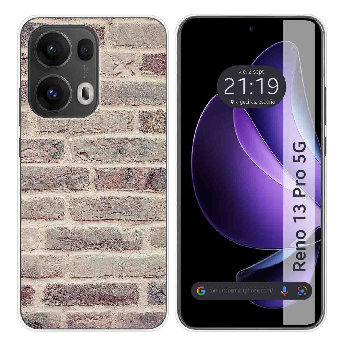 Funda Silicona para Oppo Reno 13 Pro 5G diseño Ladrillo 01 Dibujos