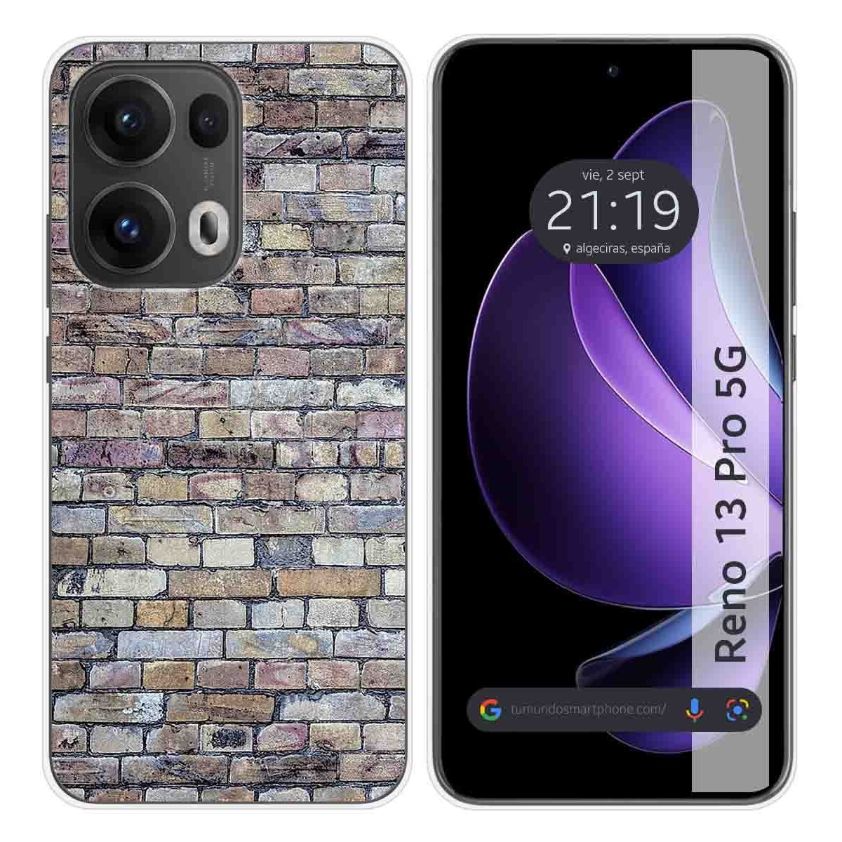 Funda Silicona para Oppo Reno 13 Pro 5G diseño Ladrillo 02 Dibujos