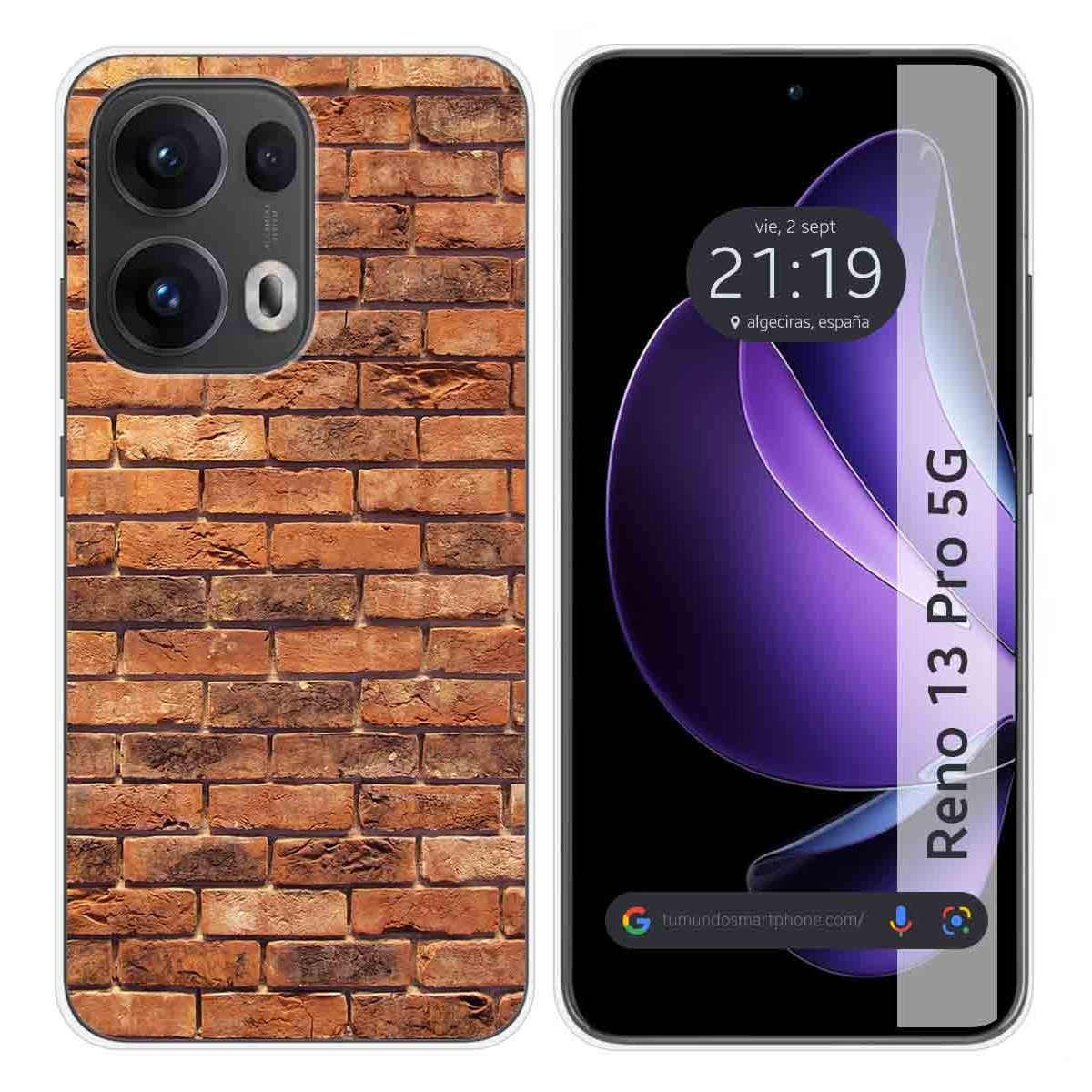 Funda Silicona para Oppo Reno 13 Pro 5G diseño Ladrillo 04 Dibujos