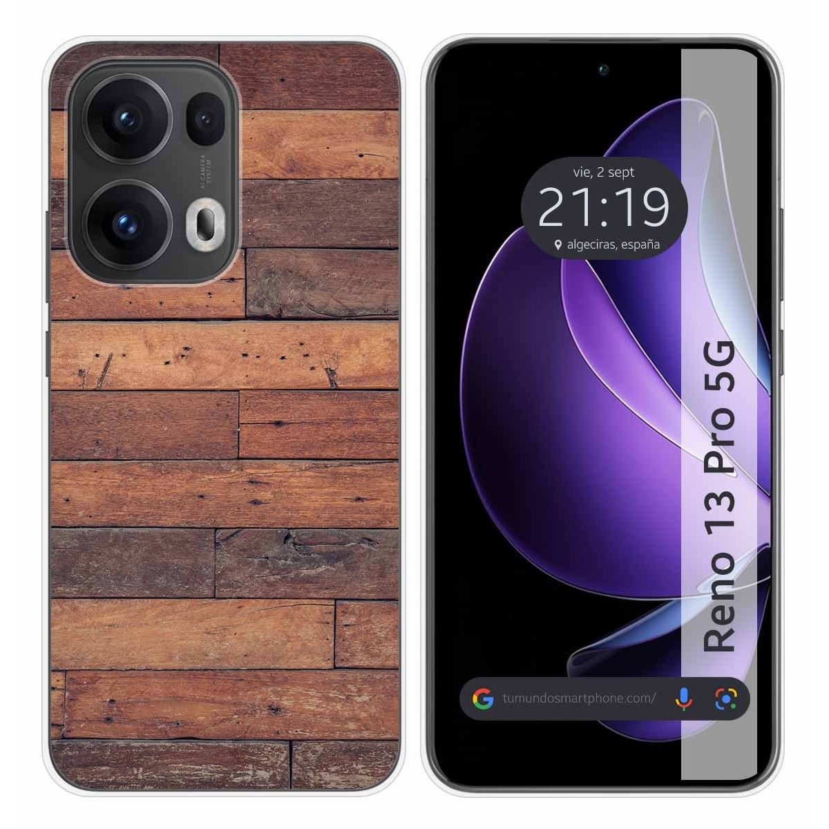 Funda Silicona para Oppo Reno 13 Pro 5G diseño Madera 03 Dibujos