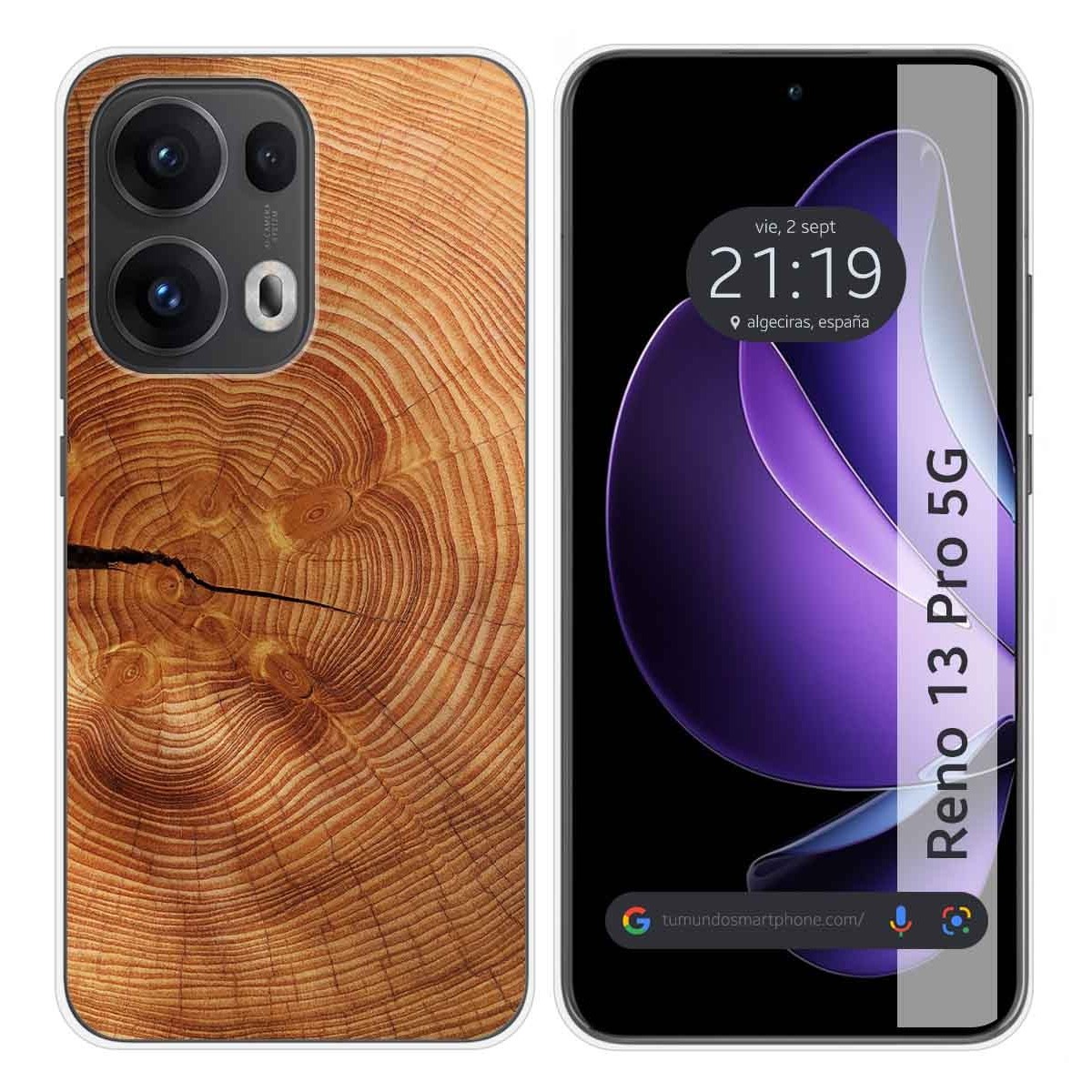 Funda Silicona para Oppo Reno 13 Pro 5G diseño Madera 04 Dibujos