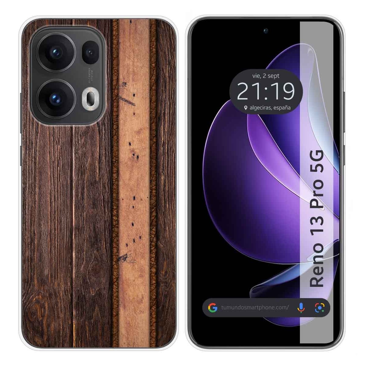 Funda Silicona para Oppo Reno 13 Pro 5G diseño Madera 05 Dibujos