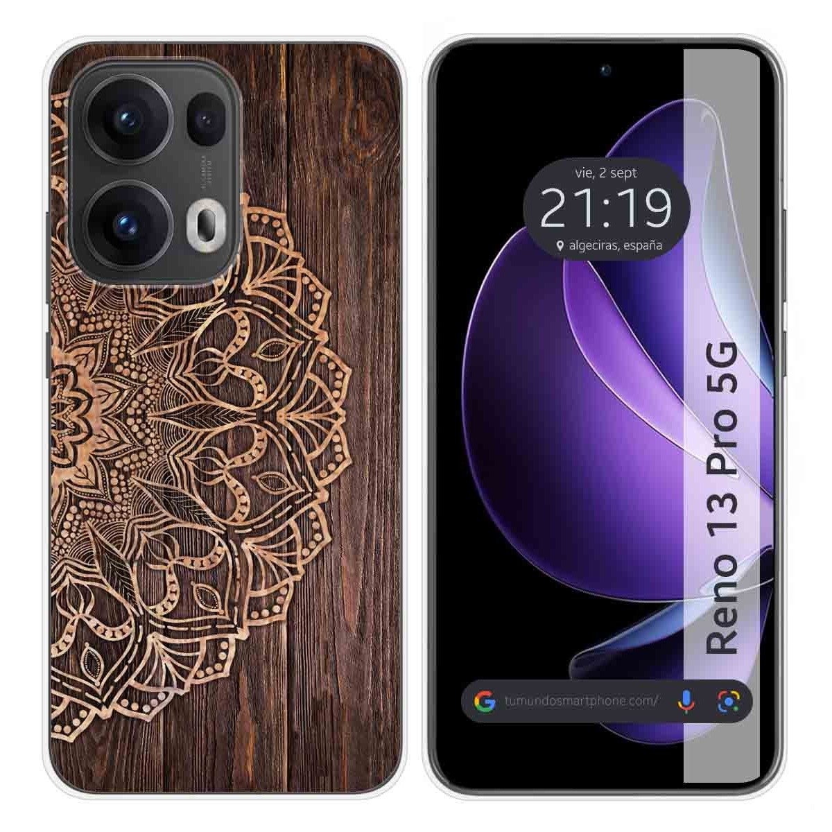 Funda Silicona para Oppo Reno 13 Pro 5G diseño Madera 06 Dibujos