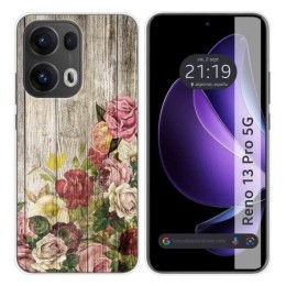 Funda Silicona para Oppo Reno 13 Pro 5G diseño Madera 08 Dibujos